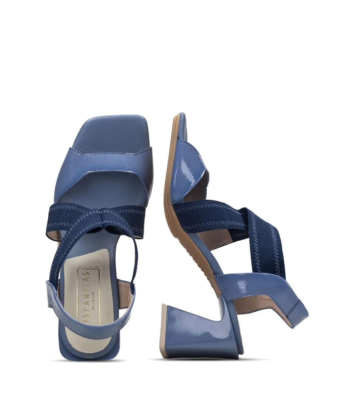 SANDALIAS DE TACÓN AZUL HISPANITAS MALLORCA HV243328