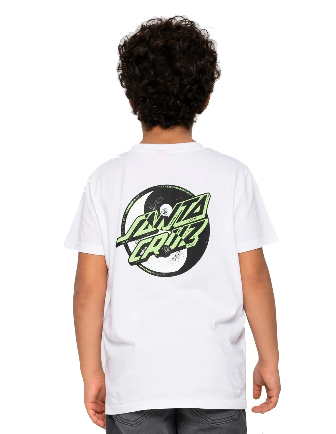 SANTA CRUZ YOUTH YIN YANG DOT  BLANCO  CAMISETA NIñO