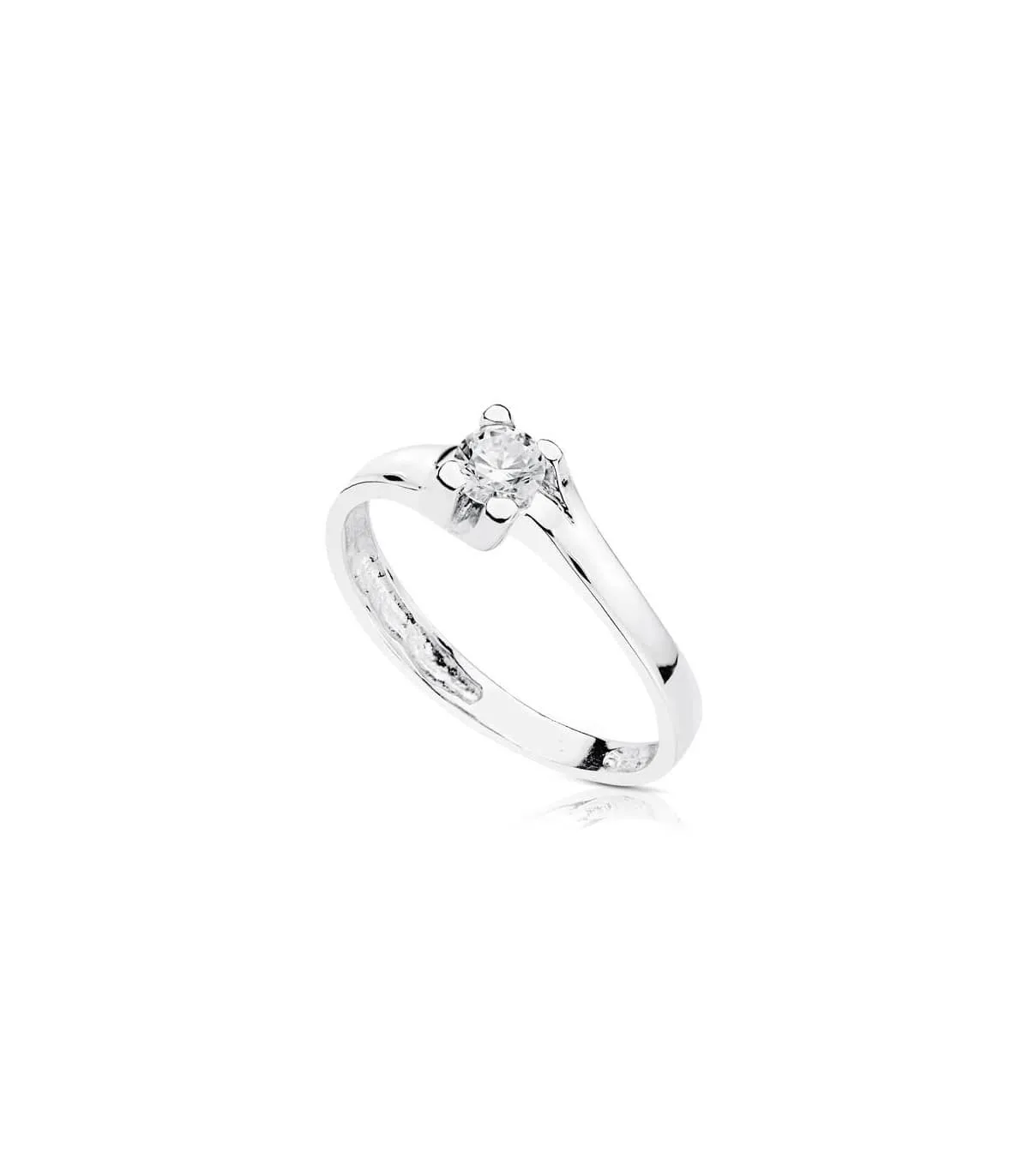 Solitario blanco Salonia 18 Ktes