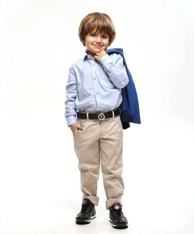 Stefano Ricci Children's blue shirt