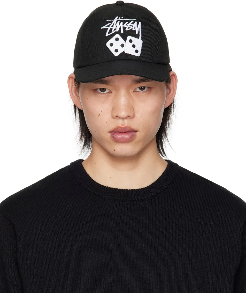 Stüssy Black Stock Dice Low Pro Cap