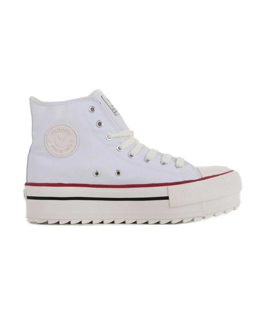 VICTORIA  ZAPATILLAS BLANCAS 1061121 TRIBU DOBLE SIERRA LONA MUJER