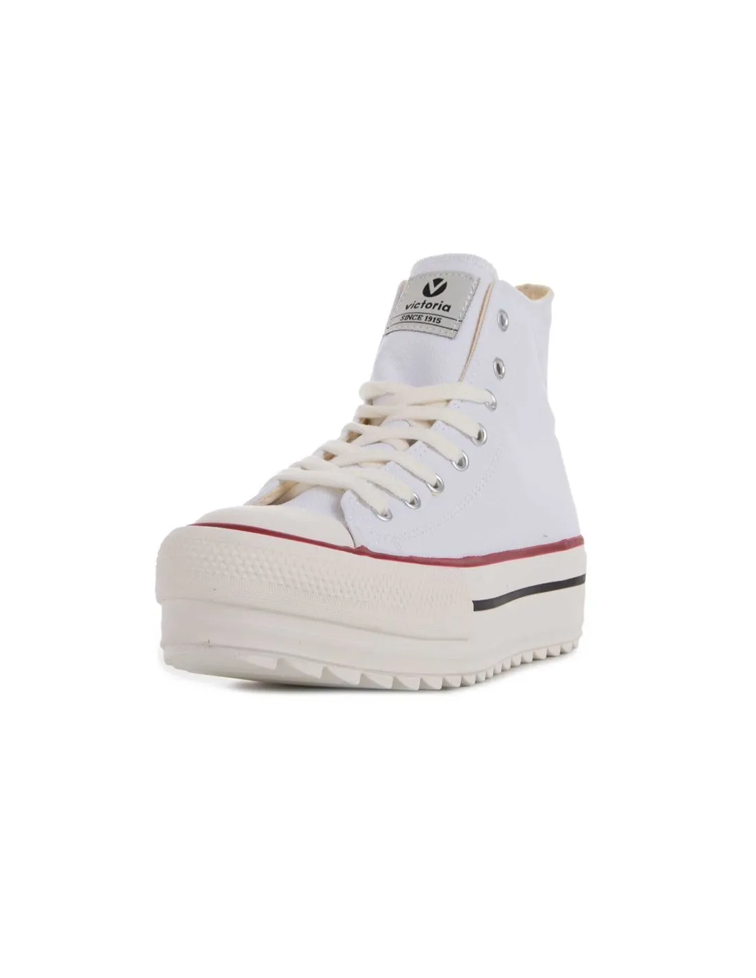 VICTORIA  ZAPATILLAS BLANCAS 1061121 TRIBU DOBLE SIERRA LONA MUJER