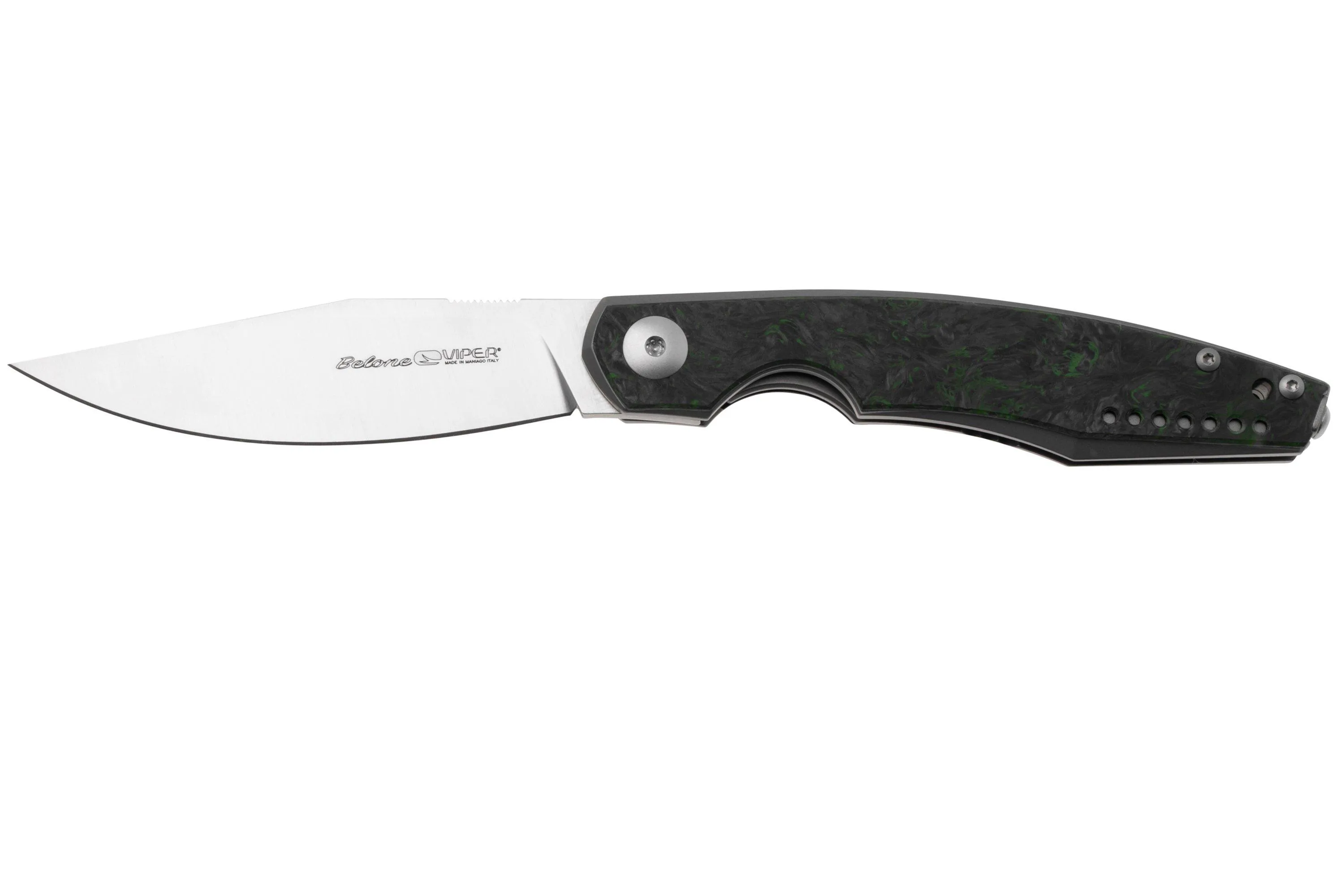 Viper Belone 5970TIFCV Dark Matter Green Carbon Fiber navaja, Jesper Voxnaes design