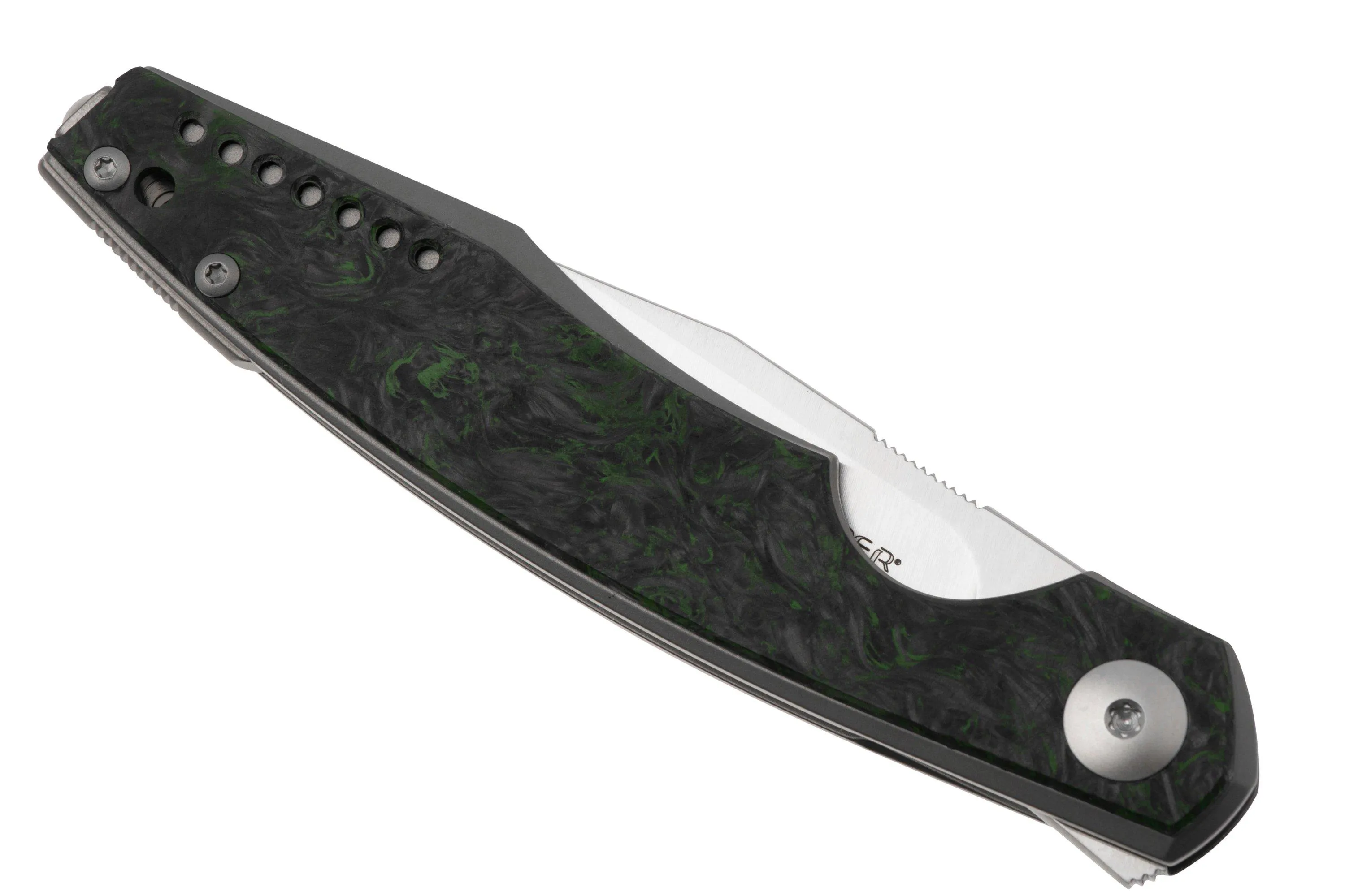 Viper Belone 5970TIFCV Dark Matter Green Carbon Fiber navaja, Jesper Voxnaes design