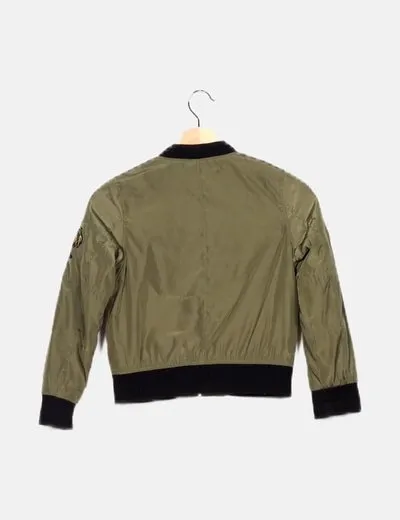 YD Chaqueta verde combinada