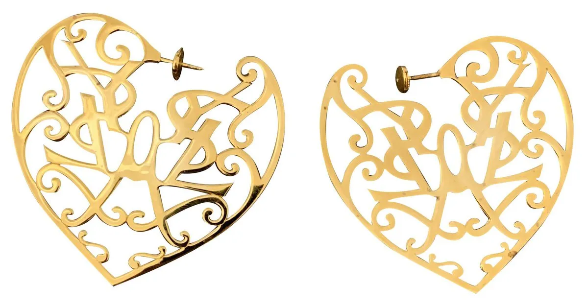 Yves Saint Laurent Aretes Dorado 