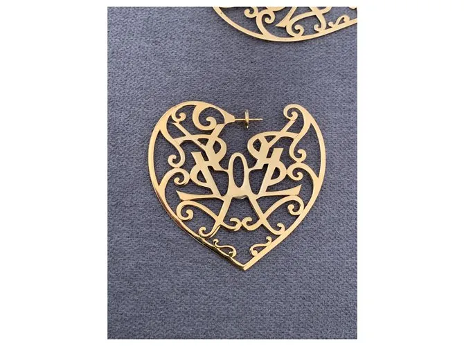 Yves Saint Laurent Aretes Dorado 