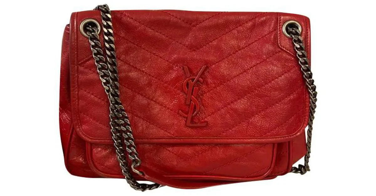 Yves Saint Laurent MEDIO YSL NIKI 28 cm Roja 