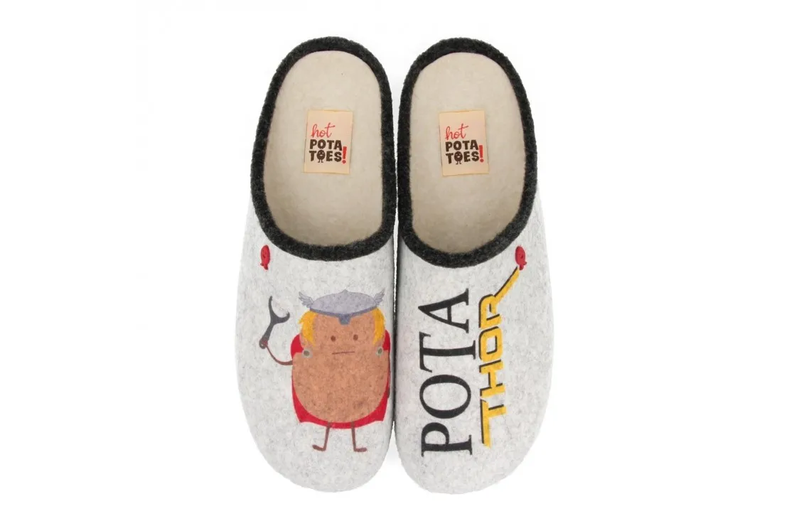 Zapatilla de casa Hombre Gris HOT POTATOES DONJA 61024 Gioseppo