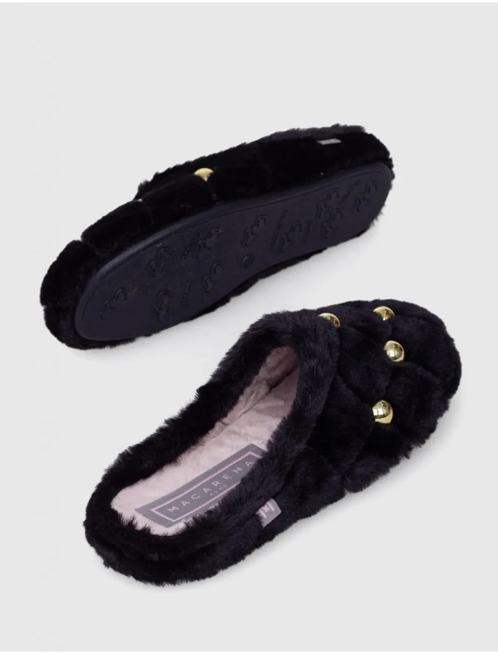 Zapatilla De Casa Macarena Anais 34 Negro