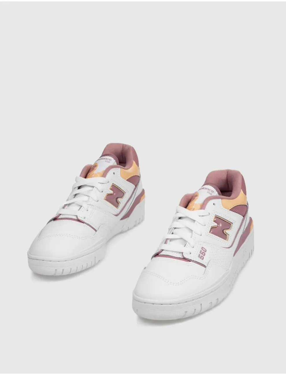 Zapatilla New Balance Bbw550 Blanco/burdeos
