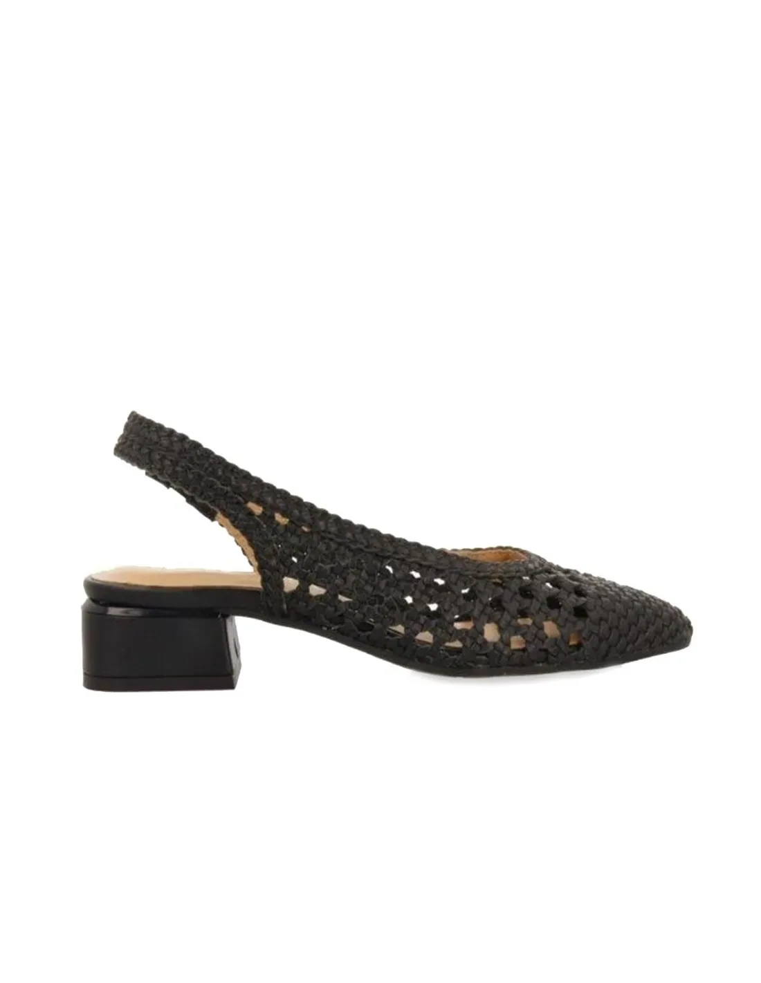 ZAPATO TACÓN TRENZADO MUJER GIOSEPPO PISKOVE NEGRO