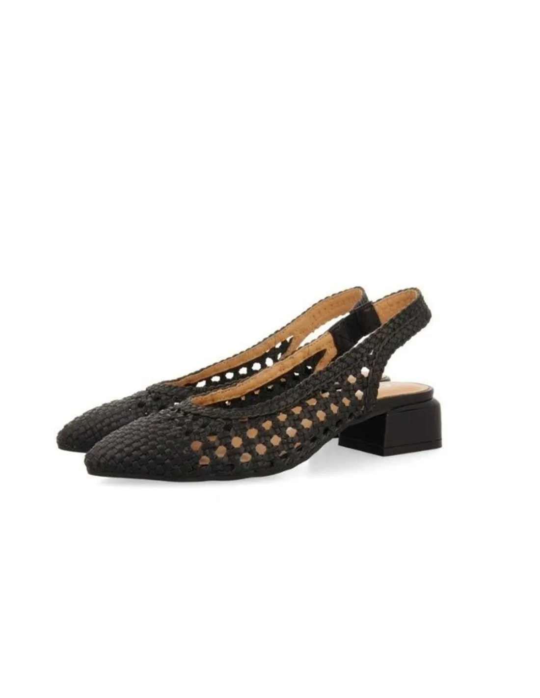 ZAPATO TACÓN TRENZADO MUJER GIOSEPPO PISKOVE NEGRO