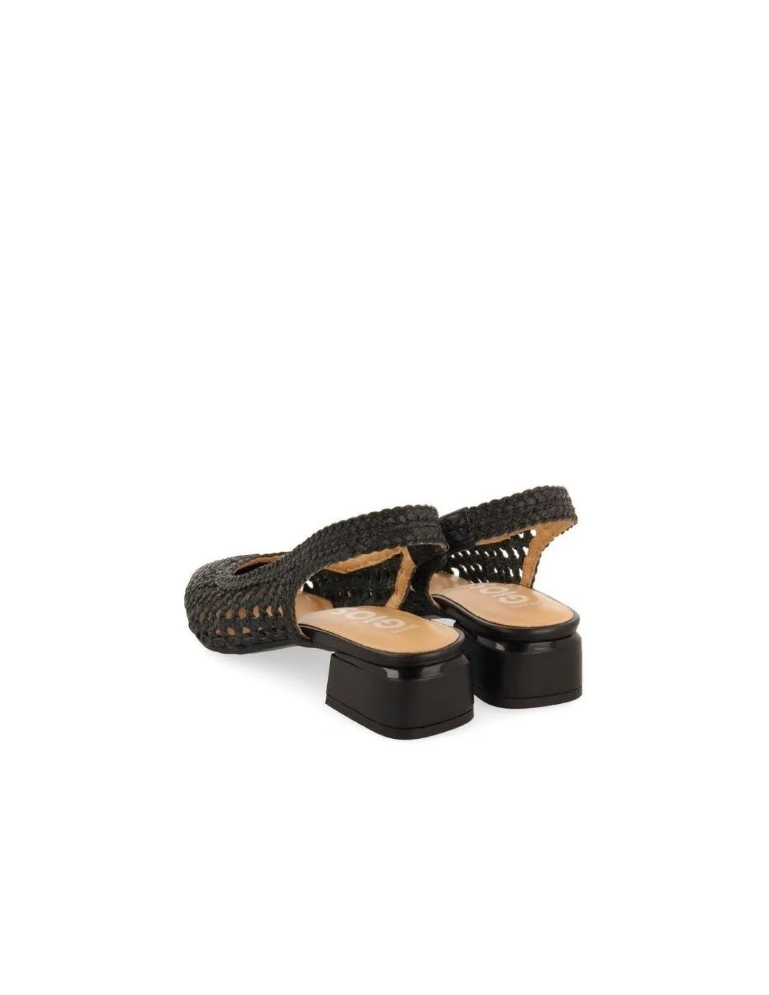 ZAPATO TACÓN TRENZADO MUJER GIOSEPPO PISKOVE NEGRO
