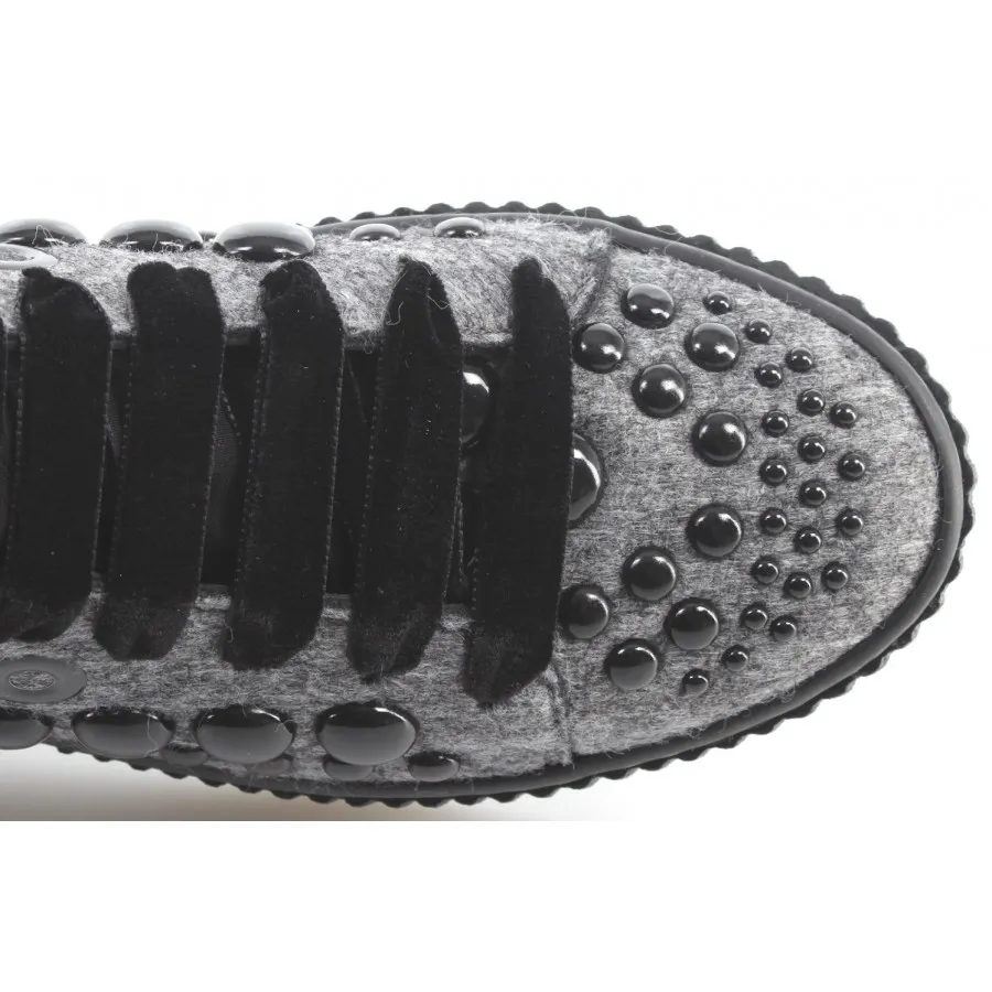 Zapatos Mujer Sneakers PINKO Shine Baby Shine Bolsena I42 Grey Espárragos Nuevo