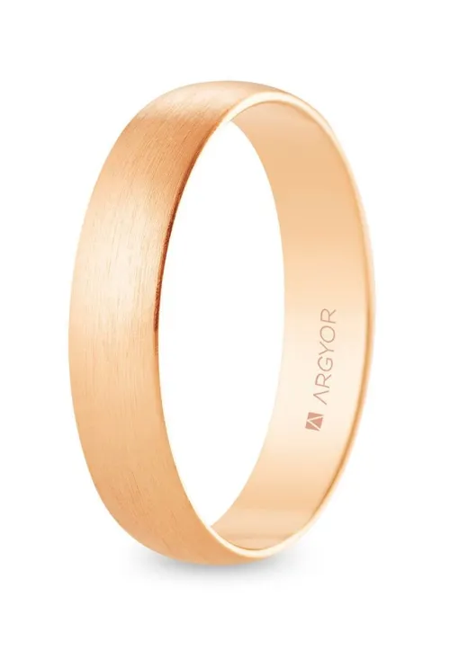 ﻿Alianza clásica de oro 18 kilates rosa 4.50 mm. Argyor R45RS00